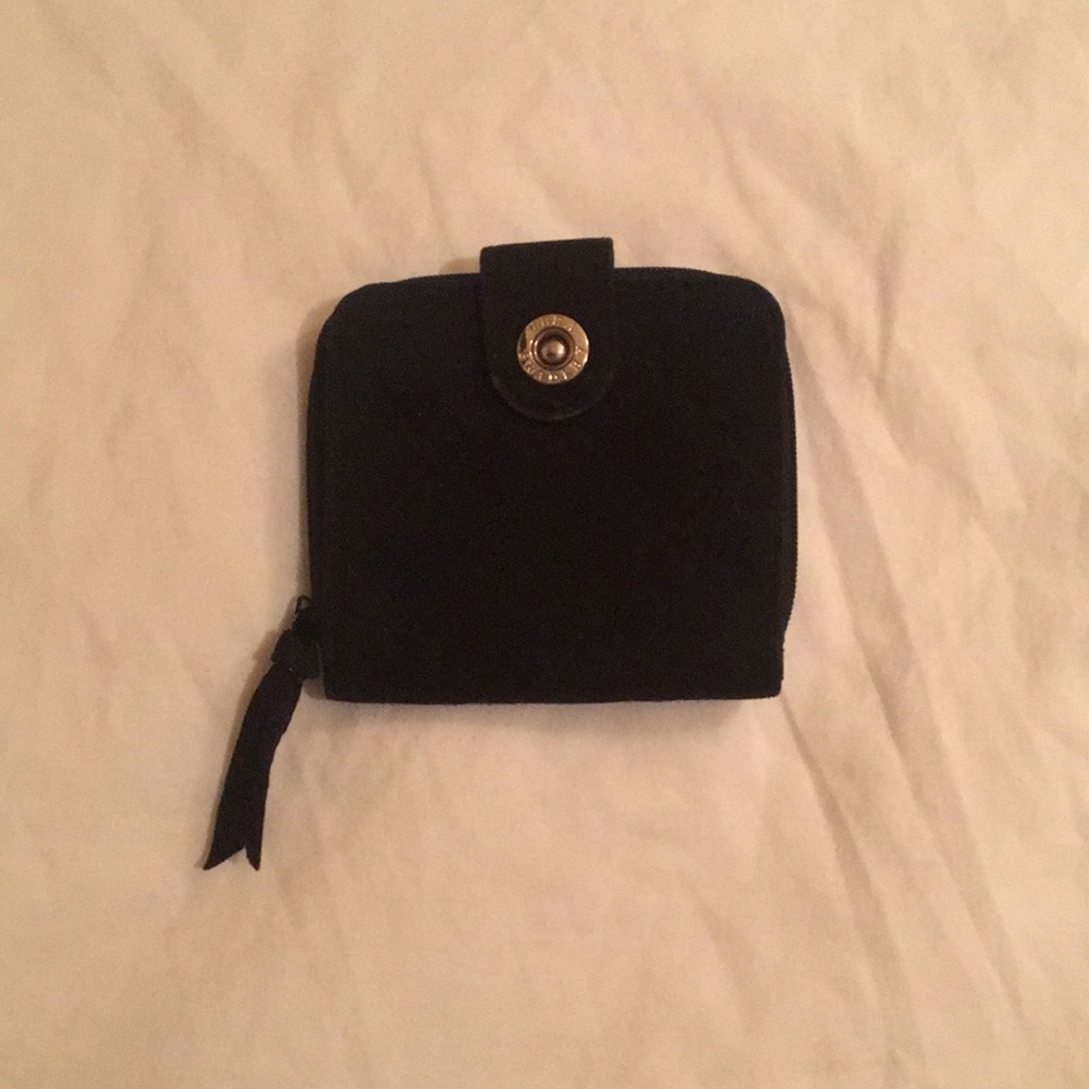 Solid black Vera Bradley wallet